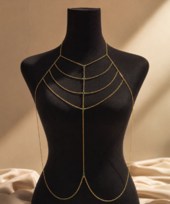 Alternative view of Emerald Body Chain