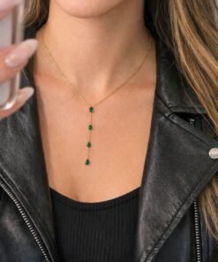 Alternative view of Green mile necklace